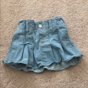 Abercrombie Kids Light Blue Denim Skort
